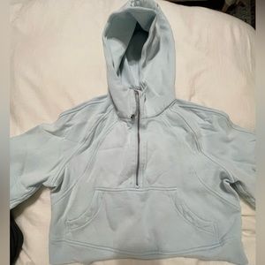 Light blue lululemon scuba jacket cropped
